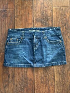 American Eagle Outfitters Blue Denim Mini Skirt